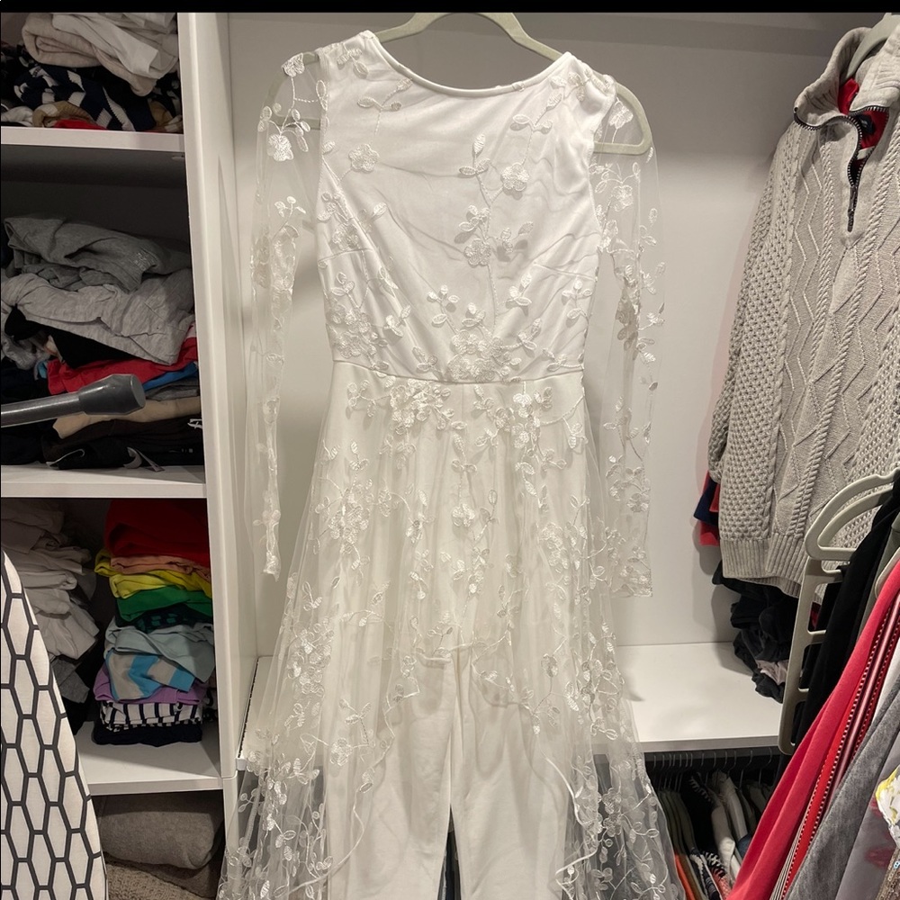 White Lace Jumpsuit